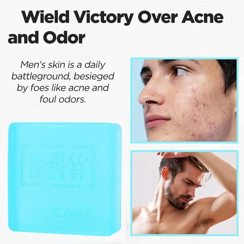 Men Cologne Perfume Soap Bar Deep Cleaning Brightening Moisturizing Face Bath Soap Long Lasting Fragrant Essential Oil Soap
