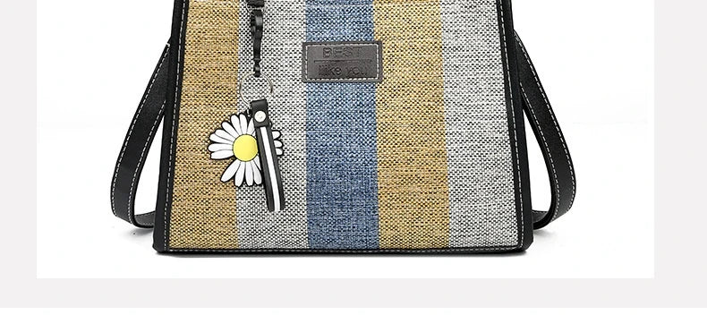 Fashion Messenger Bags For Women Shoulder Ladies Designer Handbag Solid Large Capacity Casual Canvas Shoulder Female Bag