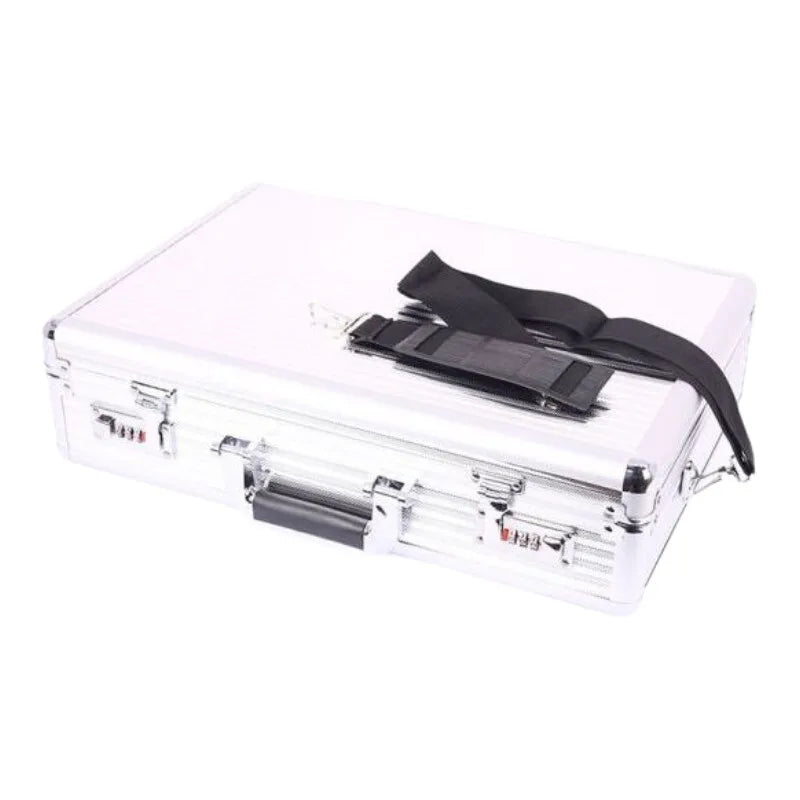 Portable Locking Security Briefcase for Business Travel, Office Documents & Tool Storage - Durable Carry-on Luggage Case