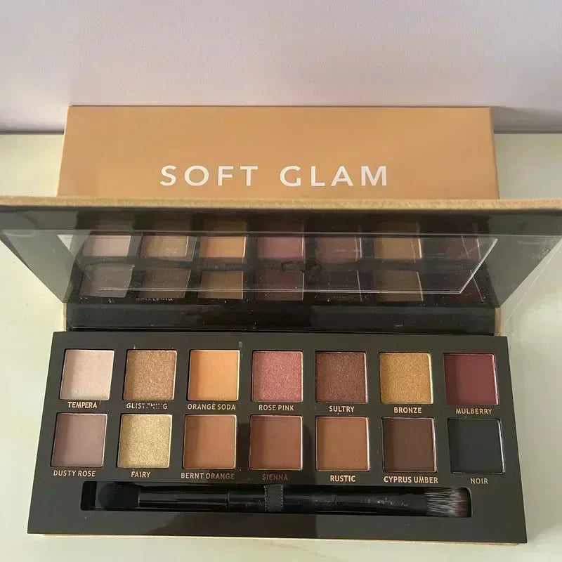 Good Sale Natural Matte Eye Shadow Waterproof Palette Shimmer Eyeshadow Soft Glam Norvina Sultry Riviera That Glow