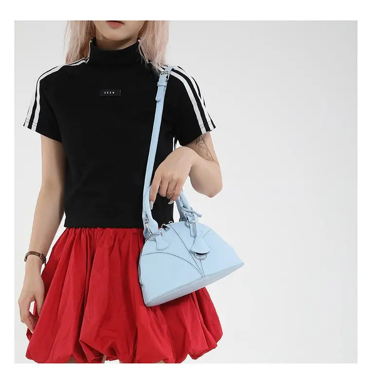 Luxury Unique Diaper Bag Shoulder Purse Ladies Trendy Design Minimalist Textured Original Square Satchel