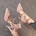 Sexy High Heel Sandals Women's New 202 Thin Heel Summer Open Toe Ba Zip Cross Bule Faionable Glitter Me High Heels
