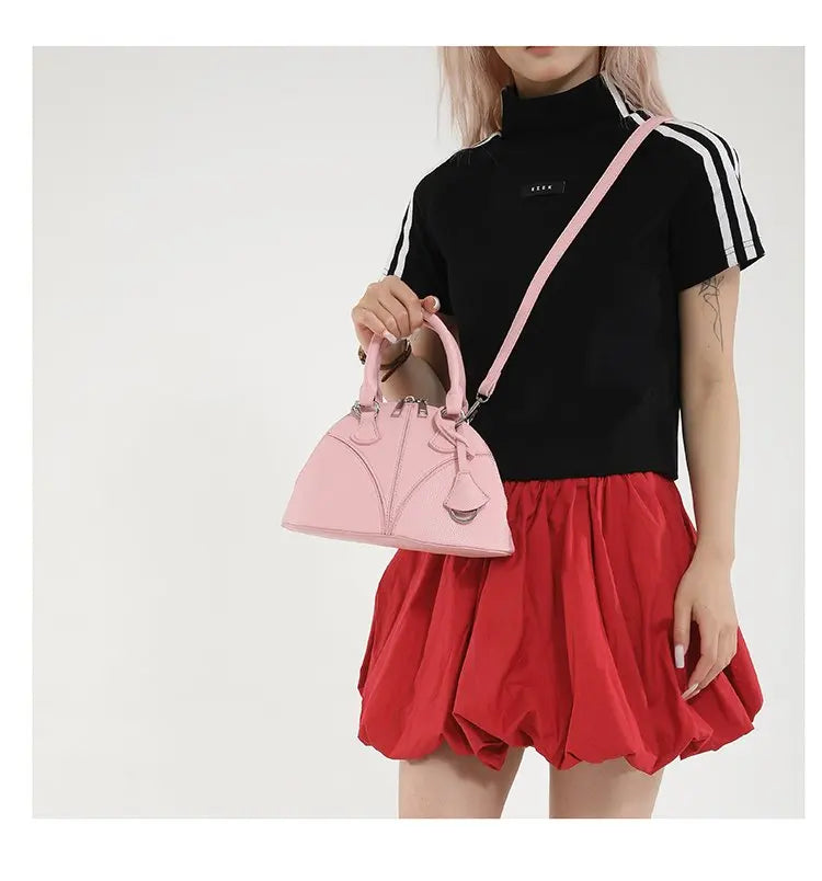 Luxury Unique Diaper Bag Shoulder Purse Ladies Trendy Design Minimalist Textured Original Square Satchel