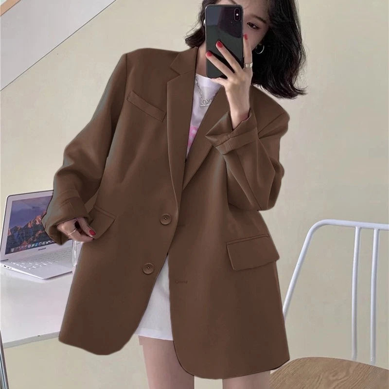 Blazer Woman Spring Summer New Solid Color Suit Jacket Women Korean Fashion Casual Comfortable Suit Woman Clothing Outerwears