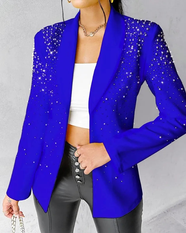 Fashion Blazers For Women Streetwear Autumn Spring Casual Long Sleeve Jacket Turndown Collar Slim Coats Suit Female's Wear
