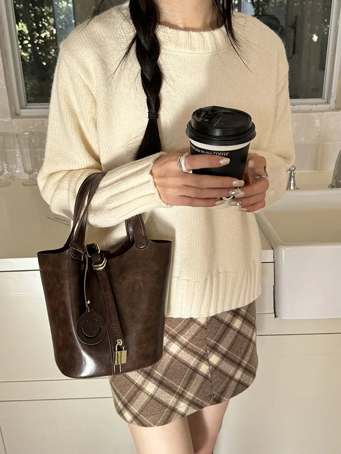 Women Bags Handbags Bucket Bag Shoulder Bag Crossbody Bag Fashion Buckek Tote Bag Leather Luxury Desginer Big Lady Hand Bags
