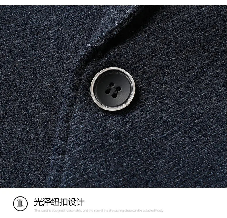 Men's High-end Suit Jacket Stylish and Handsome, Versatile and Trendy, Suitable for Middle-aged and Elderly Casual Business Wear