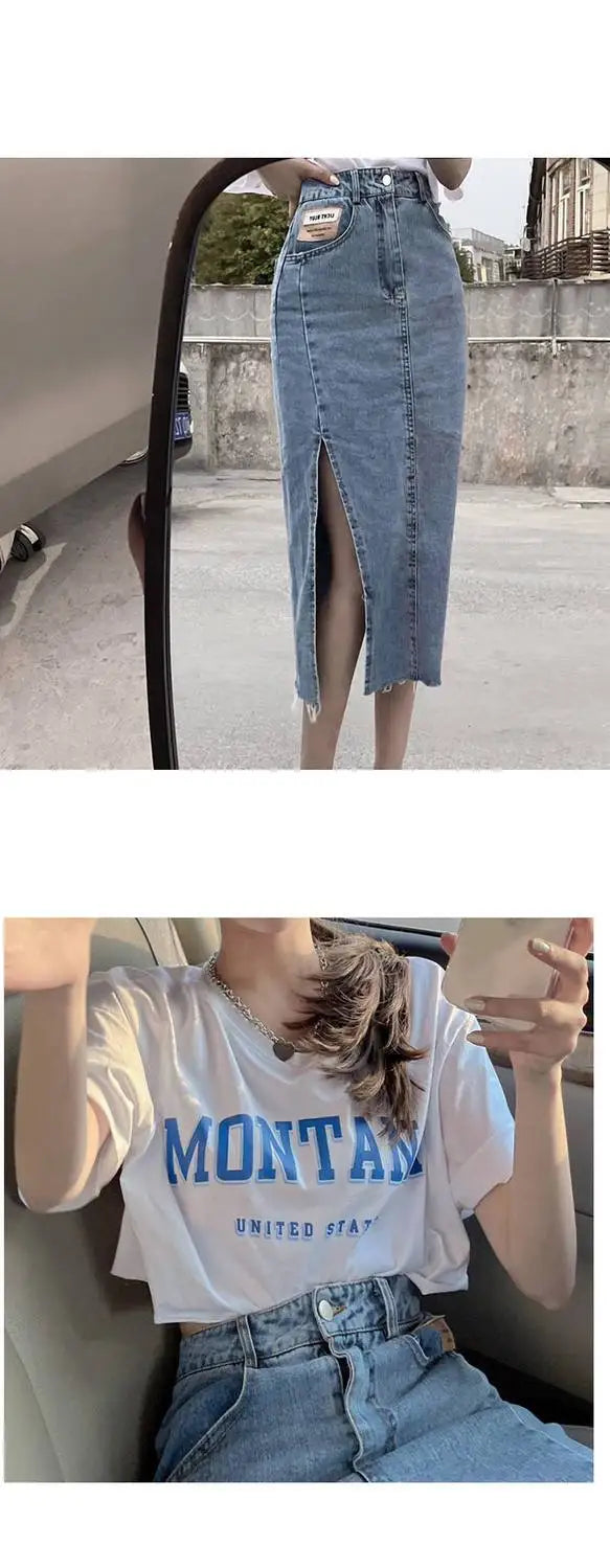 Womens Skirt Formal Clothing Maxi Skirts for Woman Jeans Denim Long Pencil Office Zipper Cheap Y2k Trend Harajuku A Line Stylish