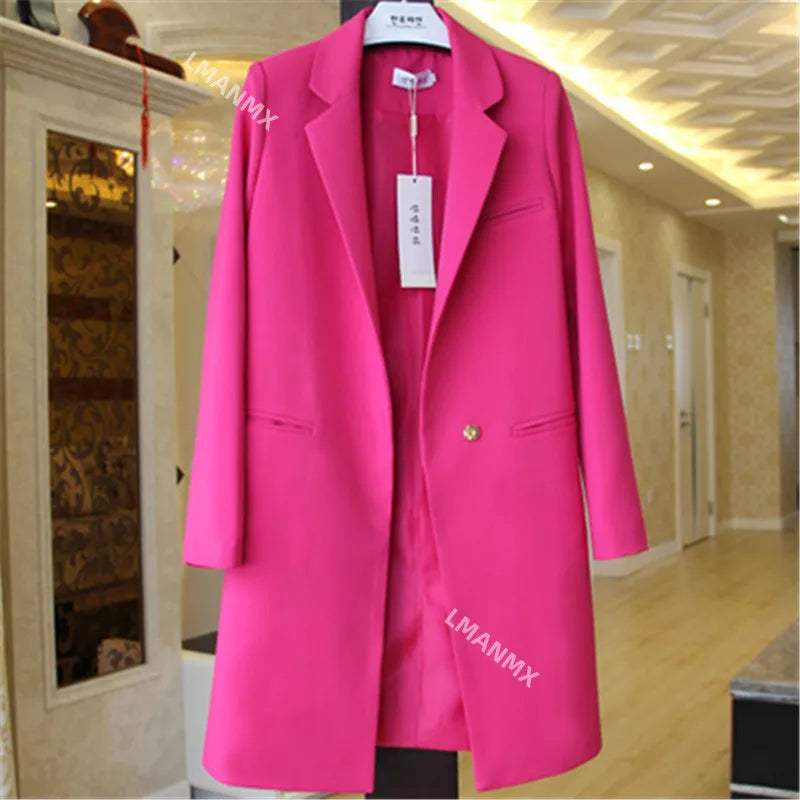2023 New Spring Autumn Blazers Women Small Suit Long Sleeve Jacket Casual Tops Female Slim Wild Blazers Windbreaker Coat S-3XL