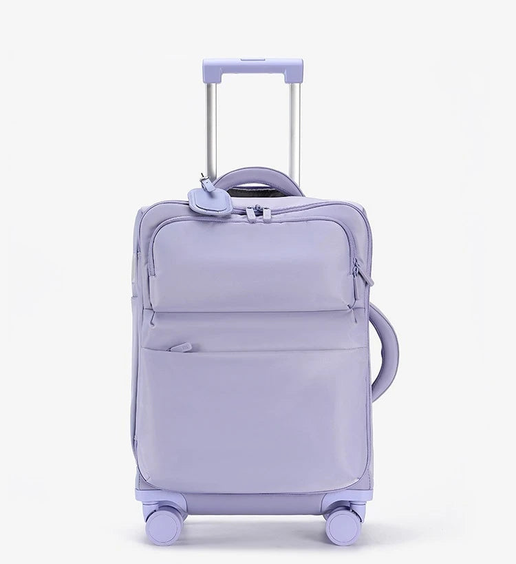 Luggage trolley case, women's 2025 new boarding box, 20 inch ultra light cloth luggage, password travel box, universal wheel