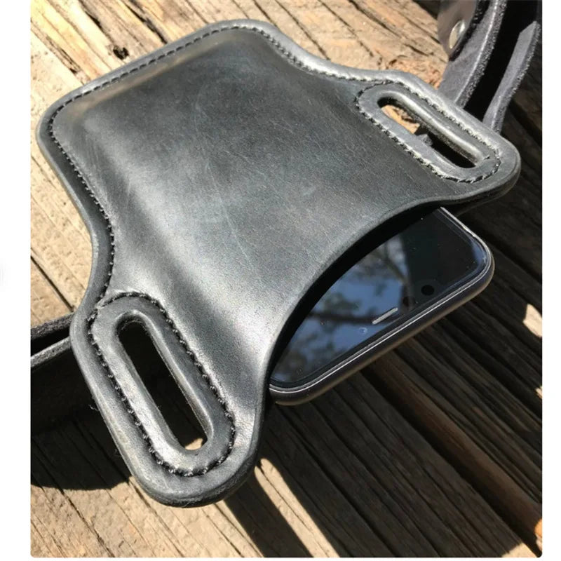 Men's Belt Phone Waist Bag Belt Men's Hanging Waist Bag Outdoor Sports Work Belt Cell Phone Bag