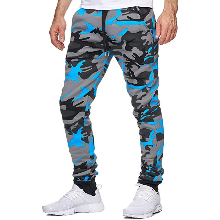 2025 New Men's Camouflage Joggers Casual Elastic Waist Print Sweatpants Sports Running Trousers Hip Hop Tracksuit Bottoms