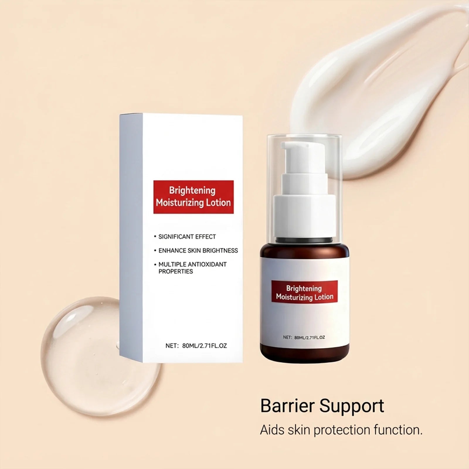 Brightening Moisturizing Lotion - Gentle hydration to nourish and brighten facial skin, providing moisture and protection