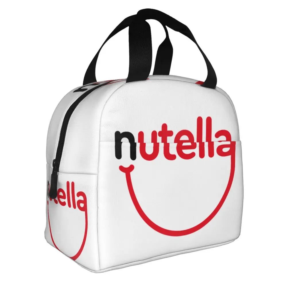 Custom Italy Nutellas Thermal Insulated Lunch Bag Women Portable Lunch Container for Outdoor Picnic Storage Food Box
