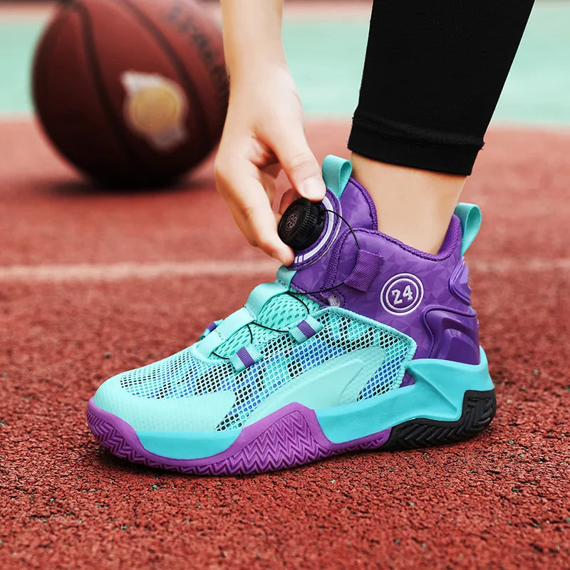 2025 New Children's Basketball Sports Shoes for Boys High Quality Running Kids Shoes Child Sneakers Non-Slip School Shoes