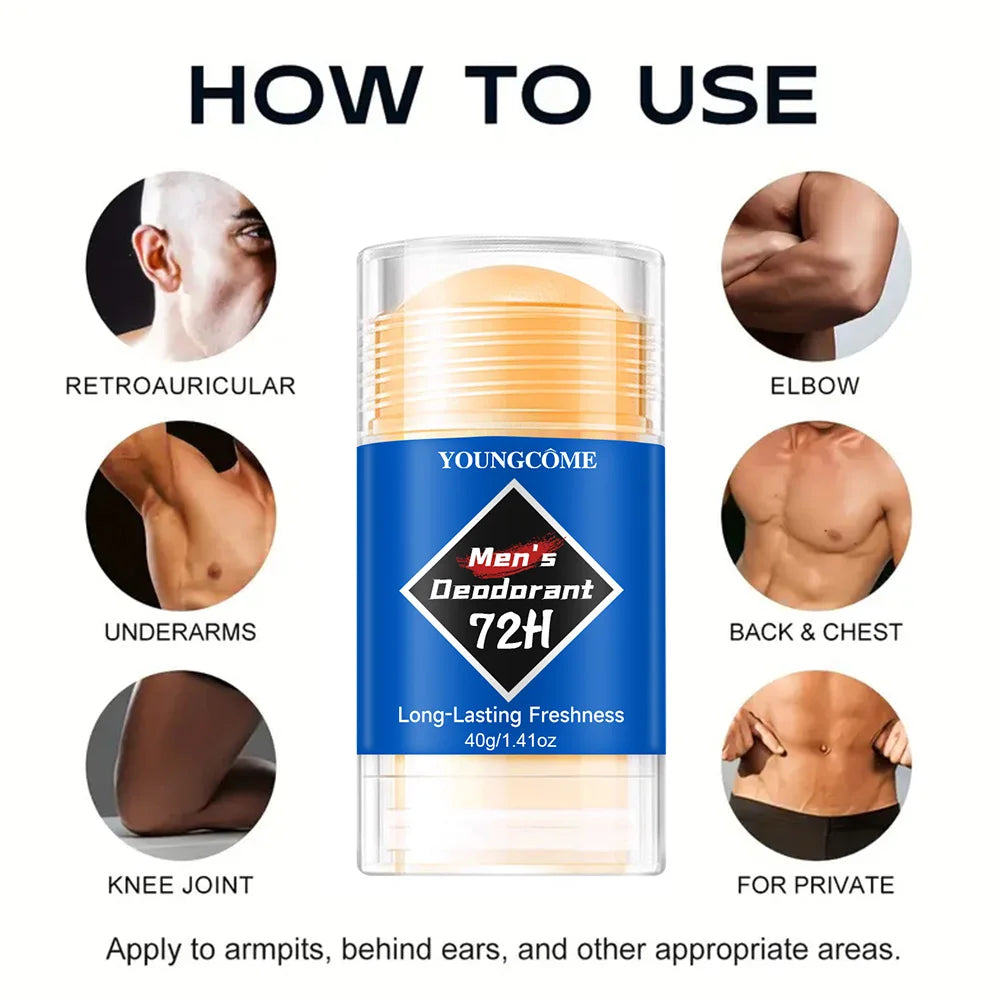 Men Odor Remove Cream Underarm Bad Smell Sweating Removal Armpit Refreshing Antiperspirant Lasting Aroma Deodorant Body Care