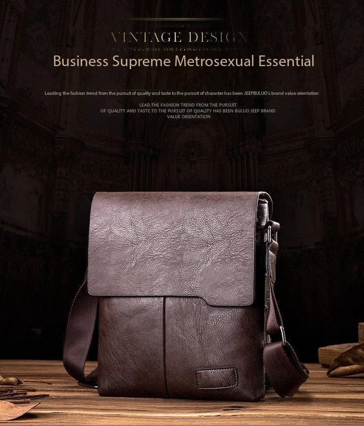 Newest Man Messenger Bag Men Pu Leather Shoulder Bags Business Crossbody Casual Bag Vintage Handbag Free Shipping
