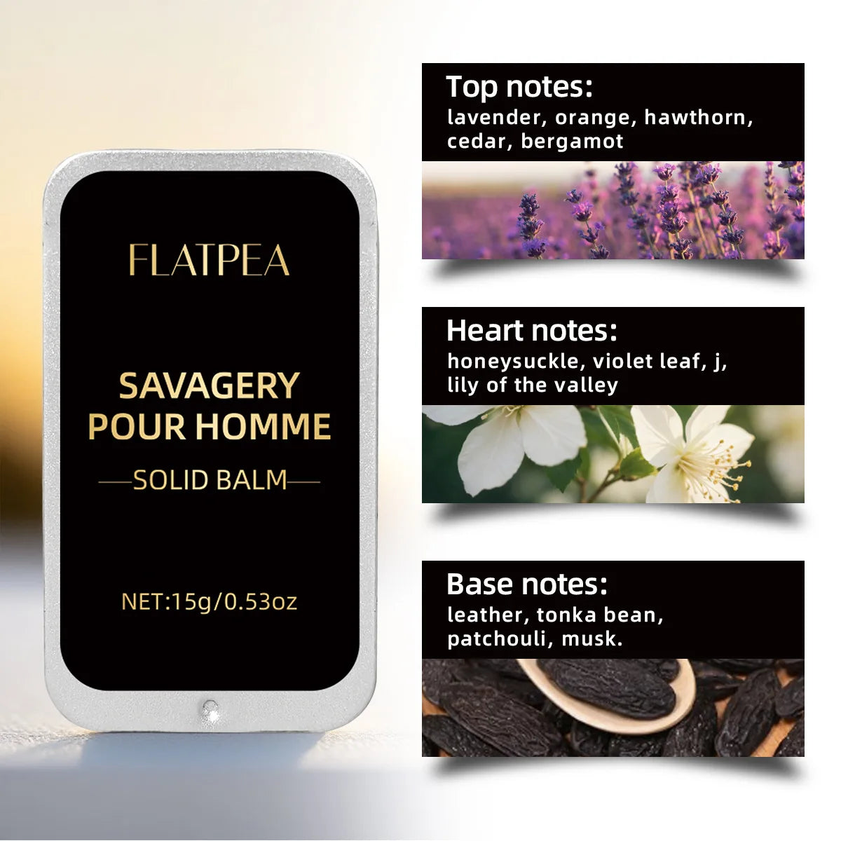 15g Men Solid Perfume Long-Lasting Woody Scented Pocket Fragrance Balm Portable Body Cream Deodorizing Freshness Cream Man Gifts