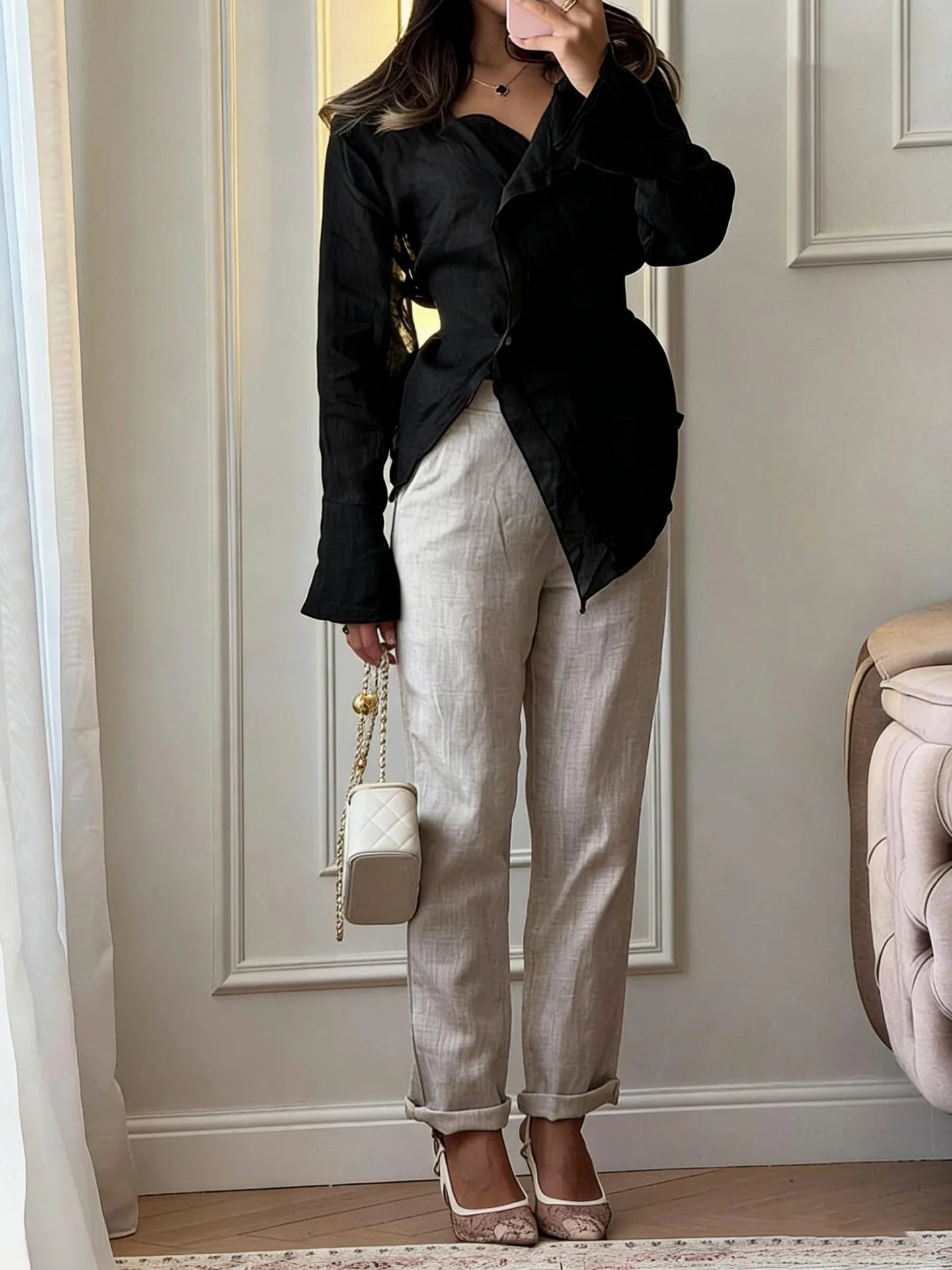 Women Blouses 2026 Spring Summer Long Sleeve Blouse Woman Blouse Shirt Office Elegant Work Shirt Top Blusas Mujer De Moda