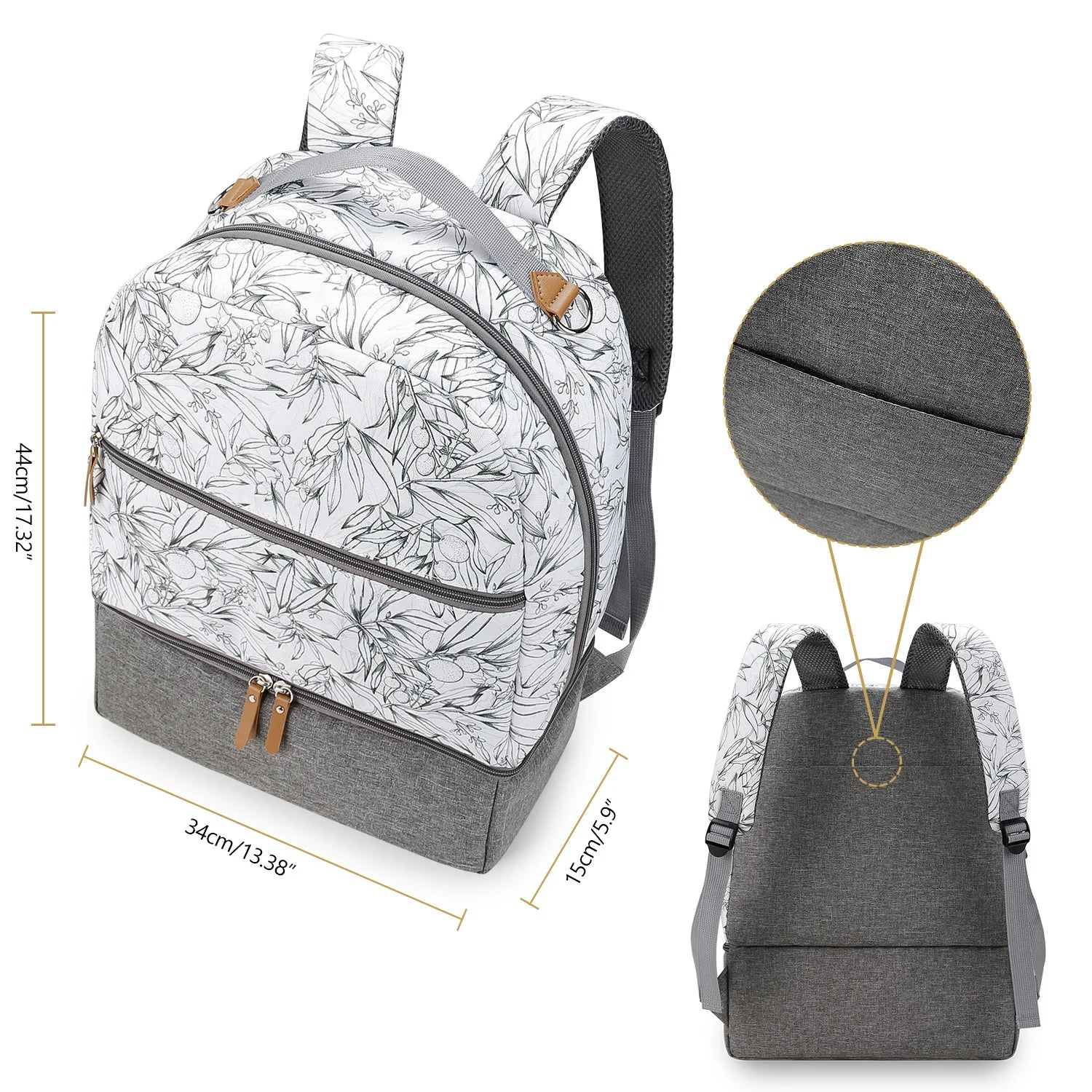 New Baby Diaper Bag Backpack Multifunctional Waterproof Maternity Nappy Bags Mommy Travel Backpack Stroller Bag Baby Nappy Cares