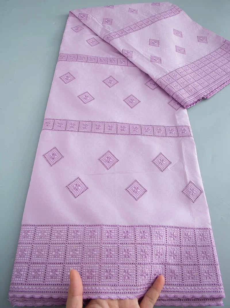 Kalume Fashion Nigerian Cotton Dry Lace Fabric 2026 High Quality Swiss Voile Stones Embroidery Lace Fabric For men Prom Party