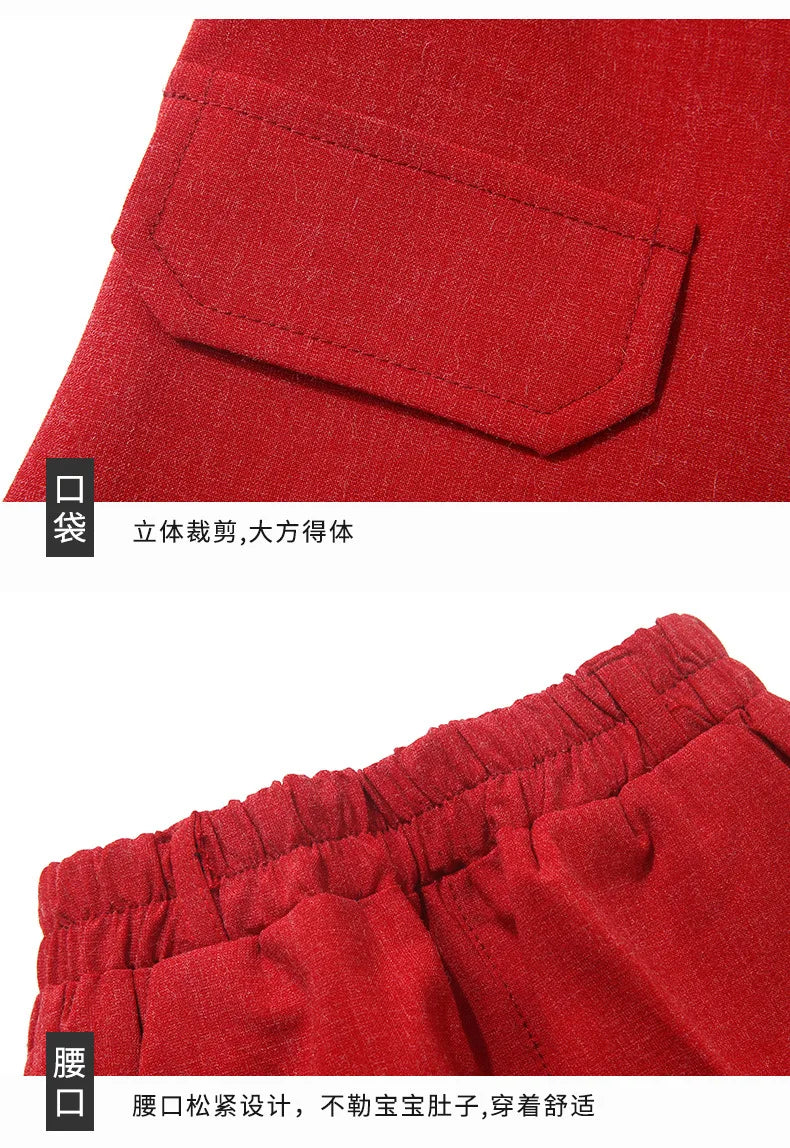 Boys Summer Suit Kids Jacket Shorts 2Pcs Photograph Suit Children Birthday Graduation Set Baby Wedding Performance Party Dress
