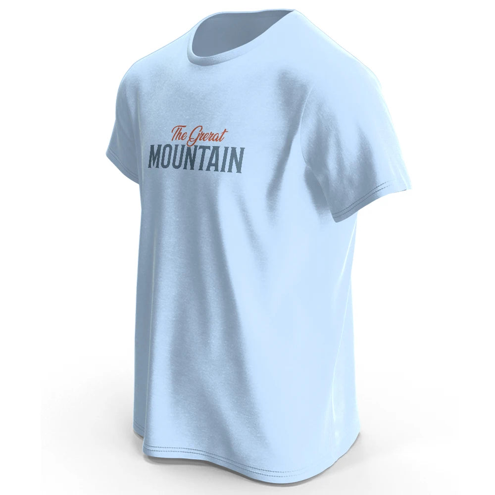 Men's Hiking Outdoor T-Shirt with Double Printed Design Cotton Tees for Men Women Sportwear