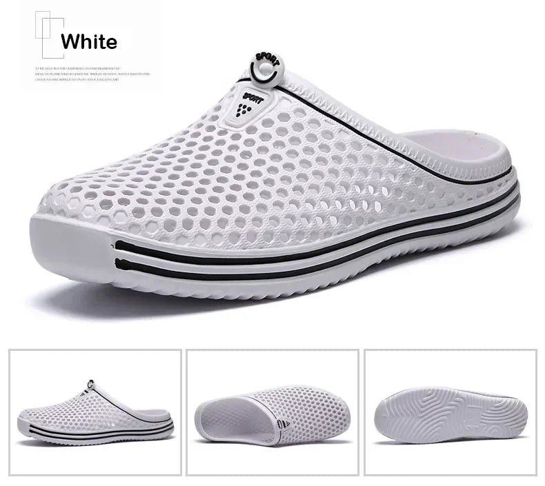 2025 New Men Summer Slippers High Quality Non Slip Beach Shoes For Women Breathable Couples Fashion Comfortable Garden Shoes