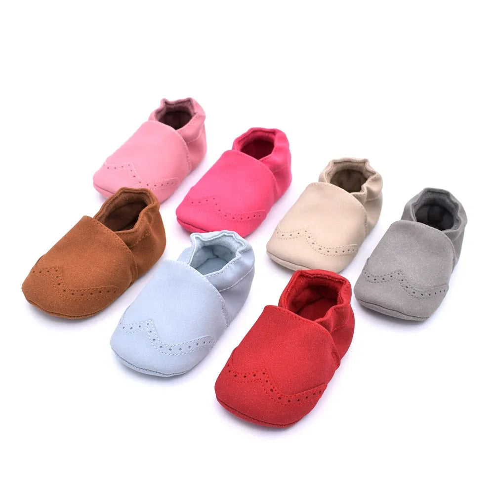 Baby Boy Girl Shoes Soft Leather Infant Toddler Baby First Walker Casual Anti-slip Toddler Baby Kids Crib Shoes -18 Months