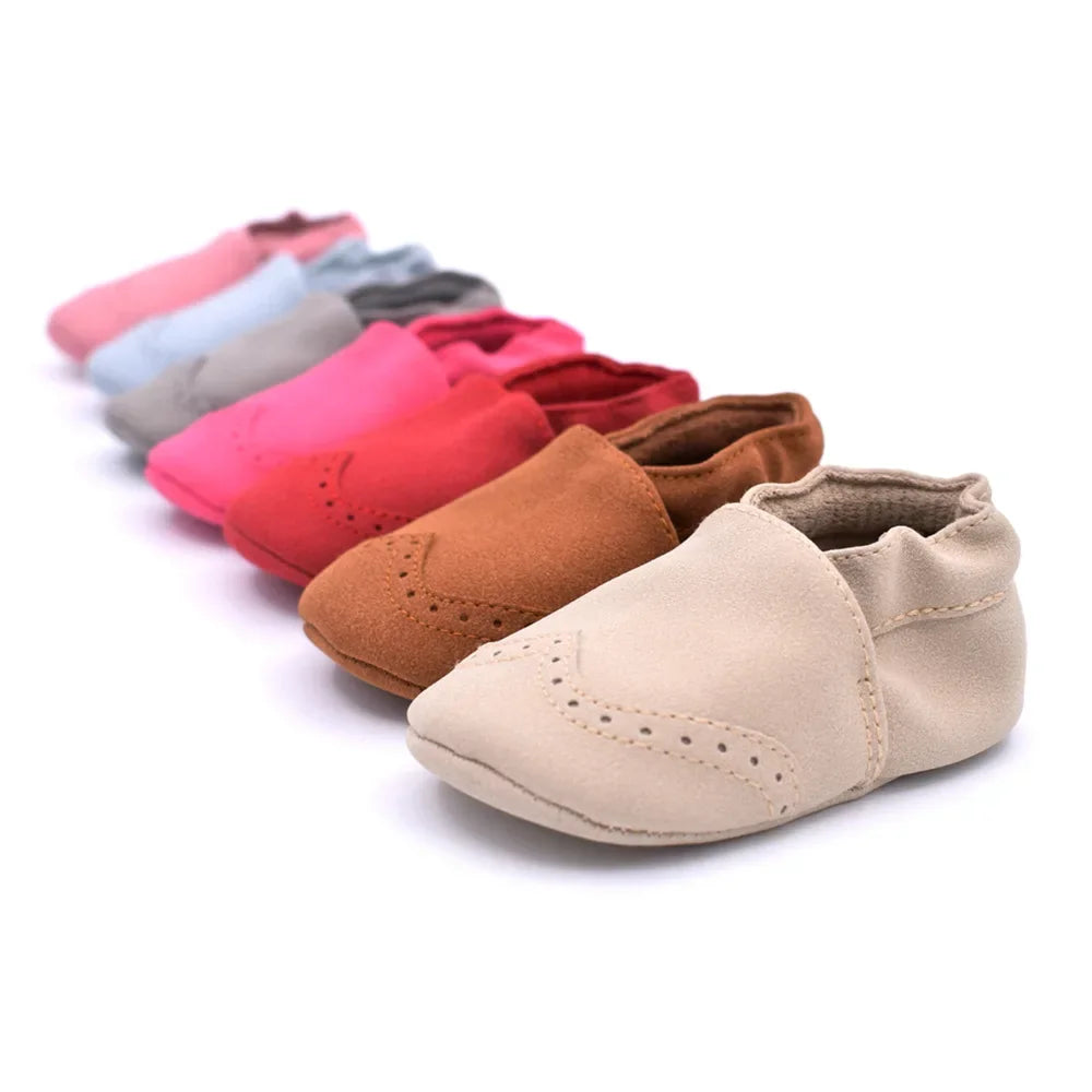 Baby Boy Girl Shoes Soft Leather Infant Toddler Baby First Walker Casual Anti-slip Toddler Baby Kids Crib Shoes -18 Months