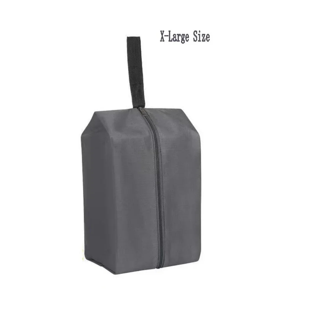 Portable Nylon Travel Shoe Bags with Zipper Closure for Men and Women Waterproof Shoe Organize Storage Bags Makeup Laundry Bag