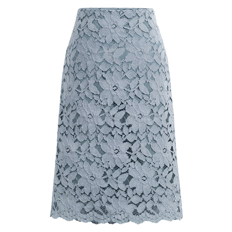 2026 New Women's Pink Skirt, Summer Lace Elegant Office Skirts Pencil Bandage Skirt for Women Skirts Knee-length High Waist