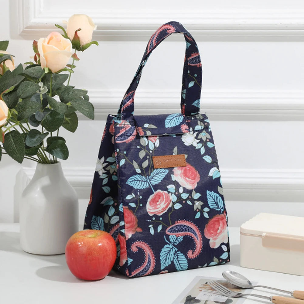 Insulated Thermal Lunch Bags For Men Women Breakfast Lunch Box Organizer Waterproof Camping Food Drink Cooler Bag Picnic Travel