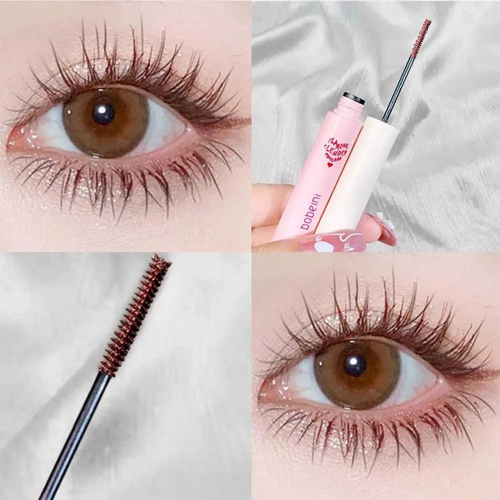Ultra-Fine Brush Waterproof Mascara 1.5g - Lengthening & Curling, Smudge-Proof Natural Look for Daily Makeup