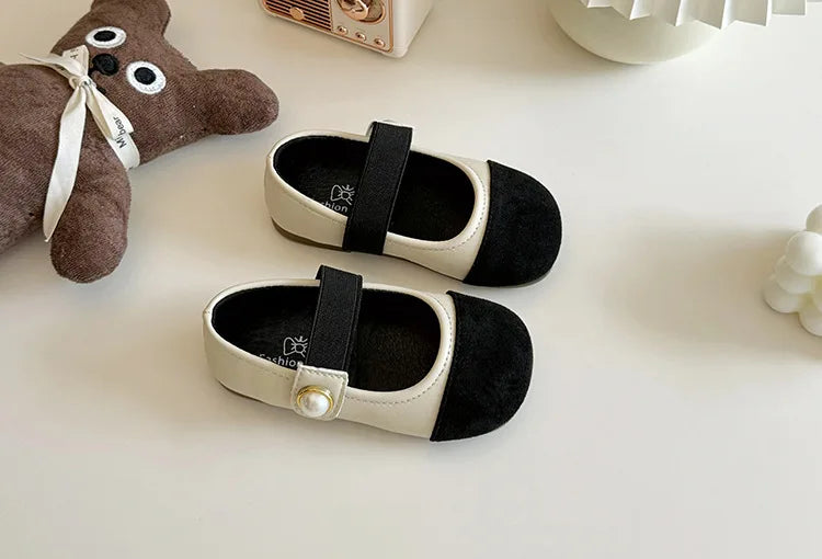 Girl Leather Shoes 2025 Autumn New Brand Girl Shoes French Princess Shoe Elegant Mary Jane Shoe Soft Sole Party Dresses for Girl
