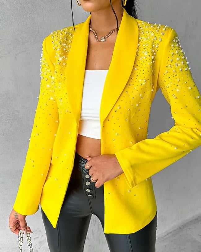 Fashion Blazers For Women Streetwear Autumn Spring Casual Long Sleeve Jacket Turndown Collar Slim Coats Suit Female's Wear