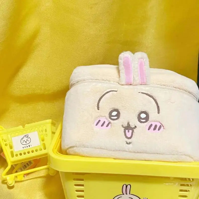 New makeup bag, plush makeup bag, large storage box, makeup bag, travel toiletries storage bag, gift for friends, easy to carry