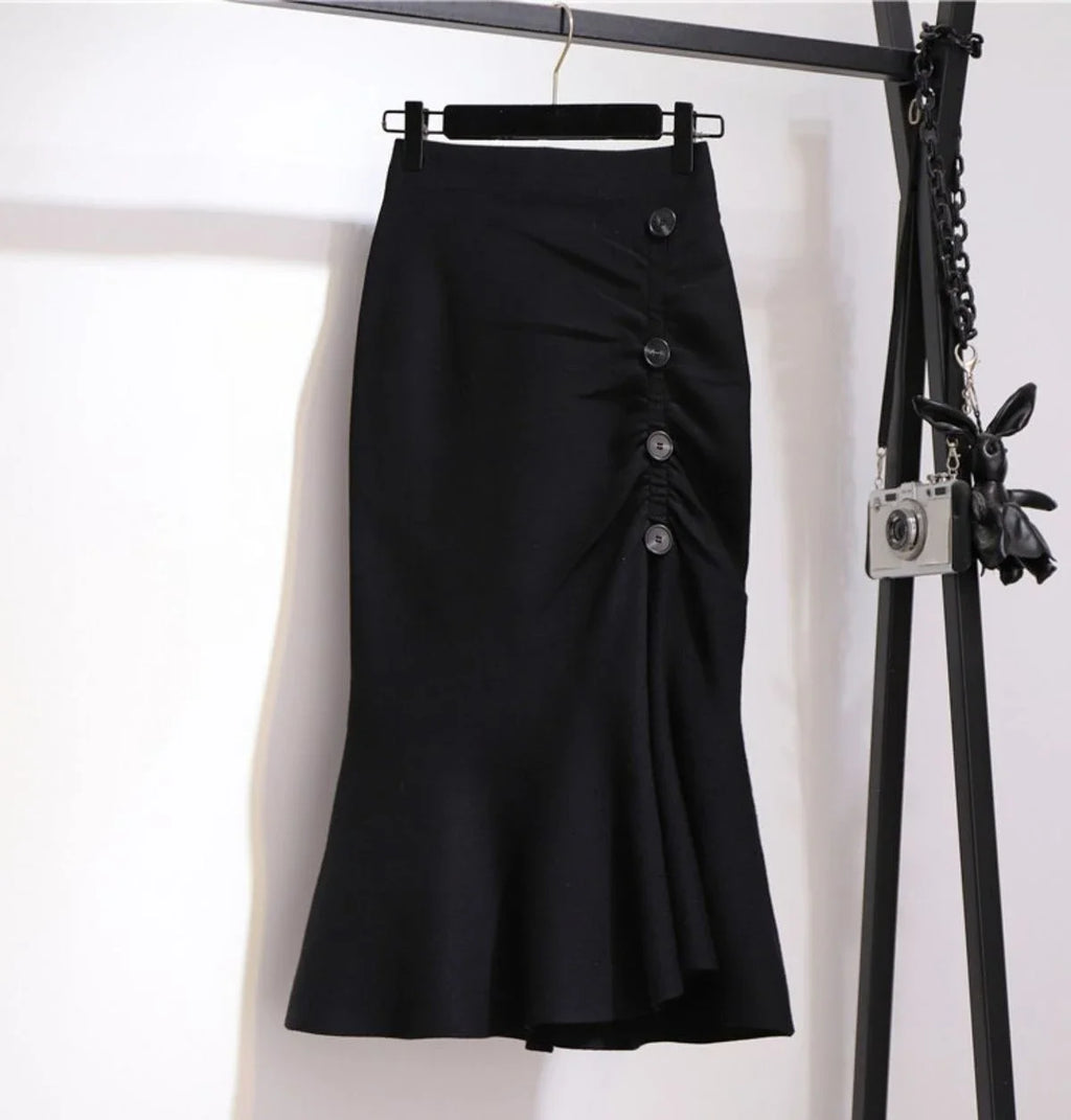 New In Skirts for Women Summer 2025 Midi Woman Skirt Aesthetic Clothing Sales V Chic and Elegant Cheap Korean Style High Quality