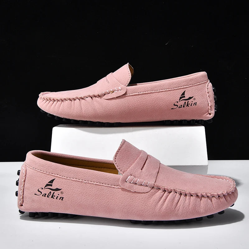 High Quality Women Shoes Lightweight Leather Moccasins Handmade Comforty Fashion Sneakers Mom nurse Flats Soft Walking 2025 New