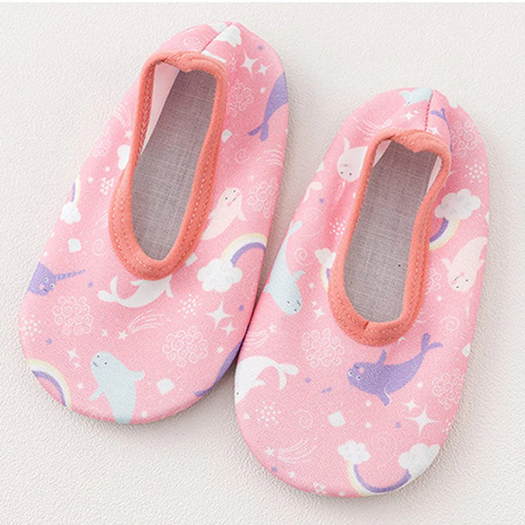 Baby Boy And Girl First Walkers Cartoon Printed Cute Quick Dry Shoes Toddler Shoes Beach Outdoor Lighweight Shoes