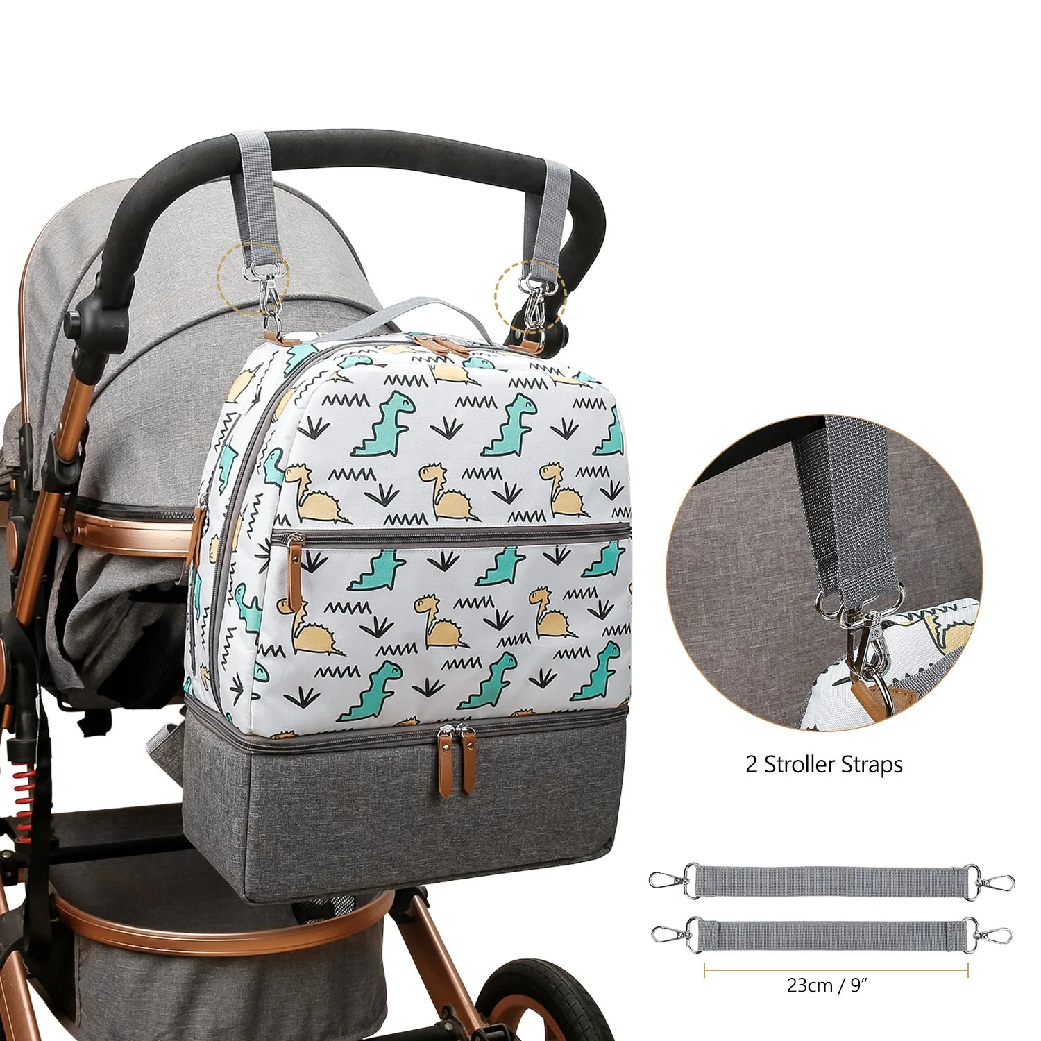 New Baby Diaper Bag Backpack Multifunctional Waterproof Maternity Nappy Bags Mommy Travel Backpack Stroller Bag Baby Nappy Cares