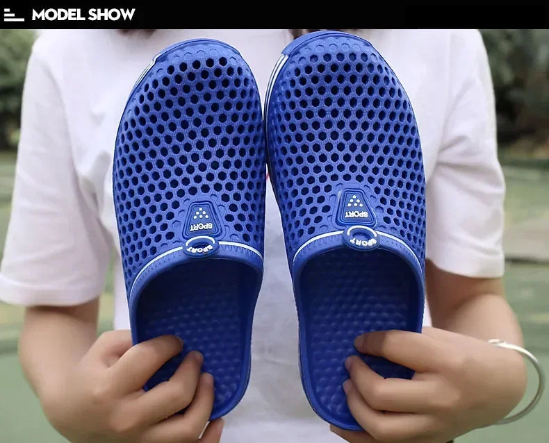 2025 New Men Summer Slippers High Quality Non Slip Beach Shoes For Women Breathable Couples Fashion Comfortable Garden Shoes