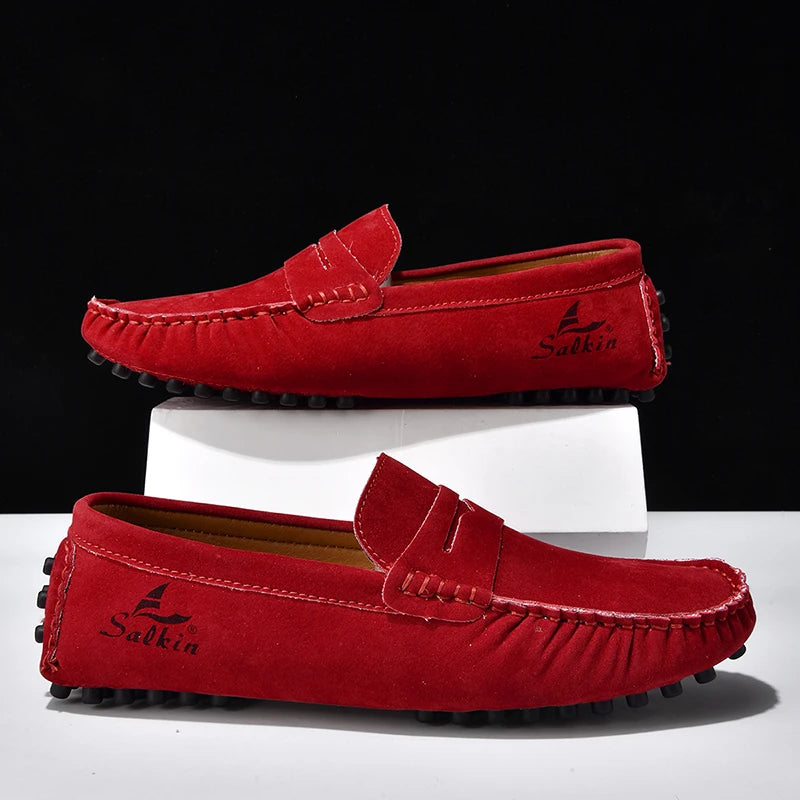 High Quality Women Shoes Lightweight Leather Moccasins Handmade Comforty Fashion Sneakers Mom nurse Flats Soft Walking 2025 New