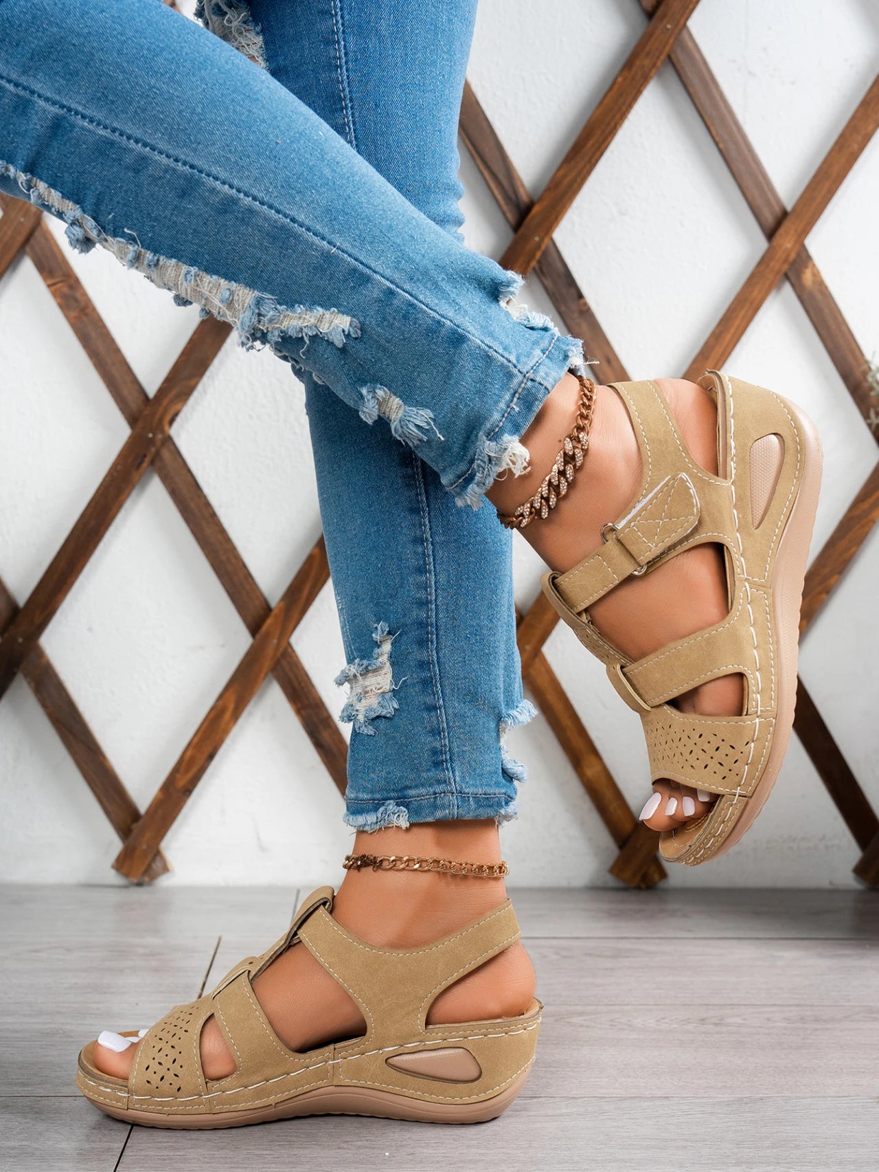 2026 Summer Women Wedge Sandals Premium Orthopedic Open Toe Sandals Vintage Anti-slip Casual Shoes Female Platform Retro Sandals