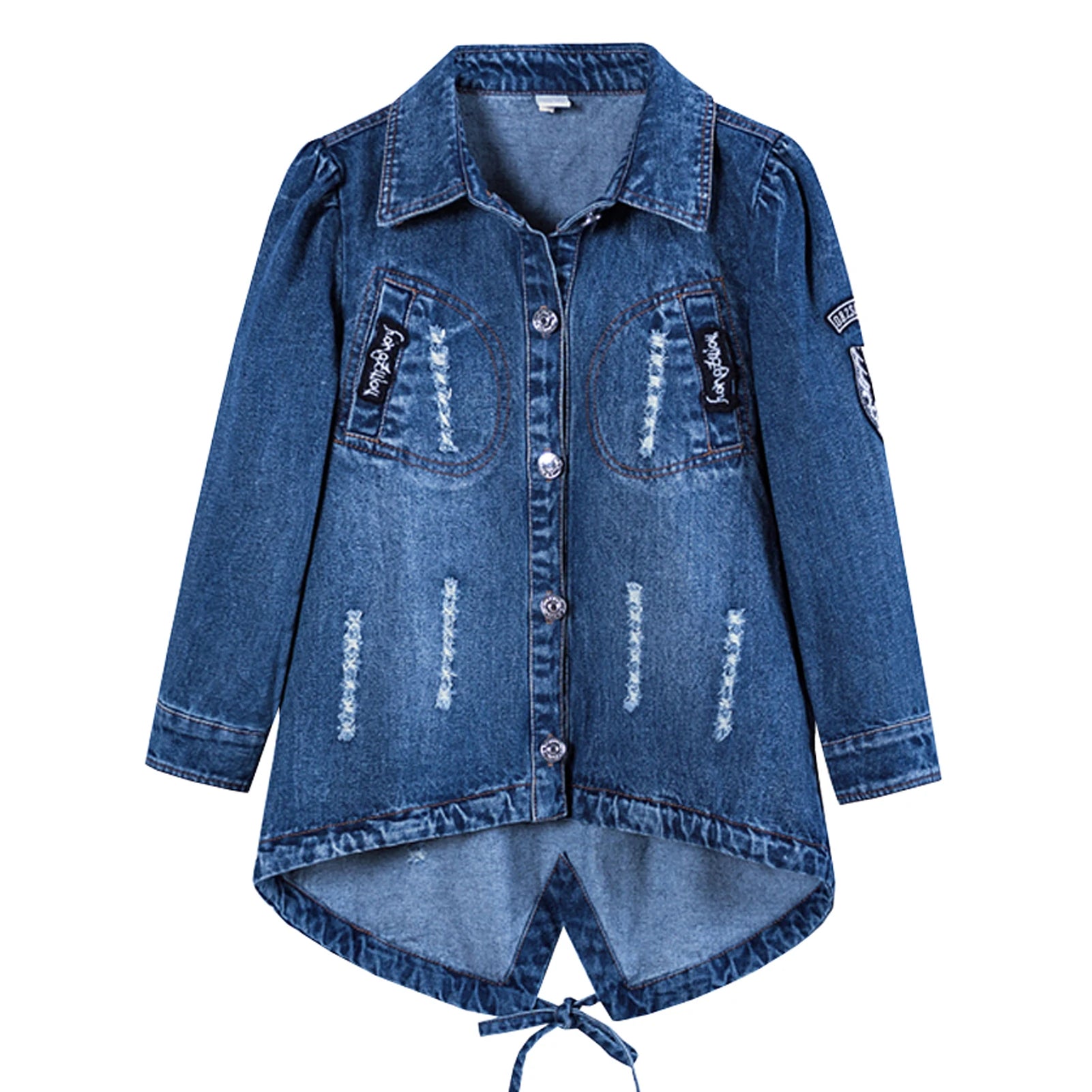 Girls Denim Jacket,Sequin Vintage Jeans Coats,Girls Jean Coat,Toddler Casual Windbreaker Cowboy Outerwear for Spring Autumn
