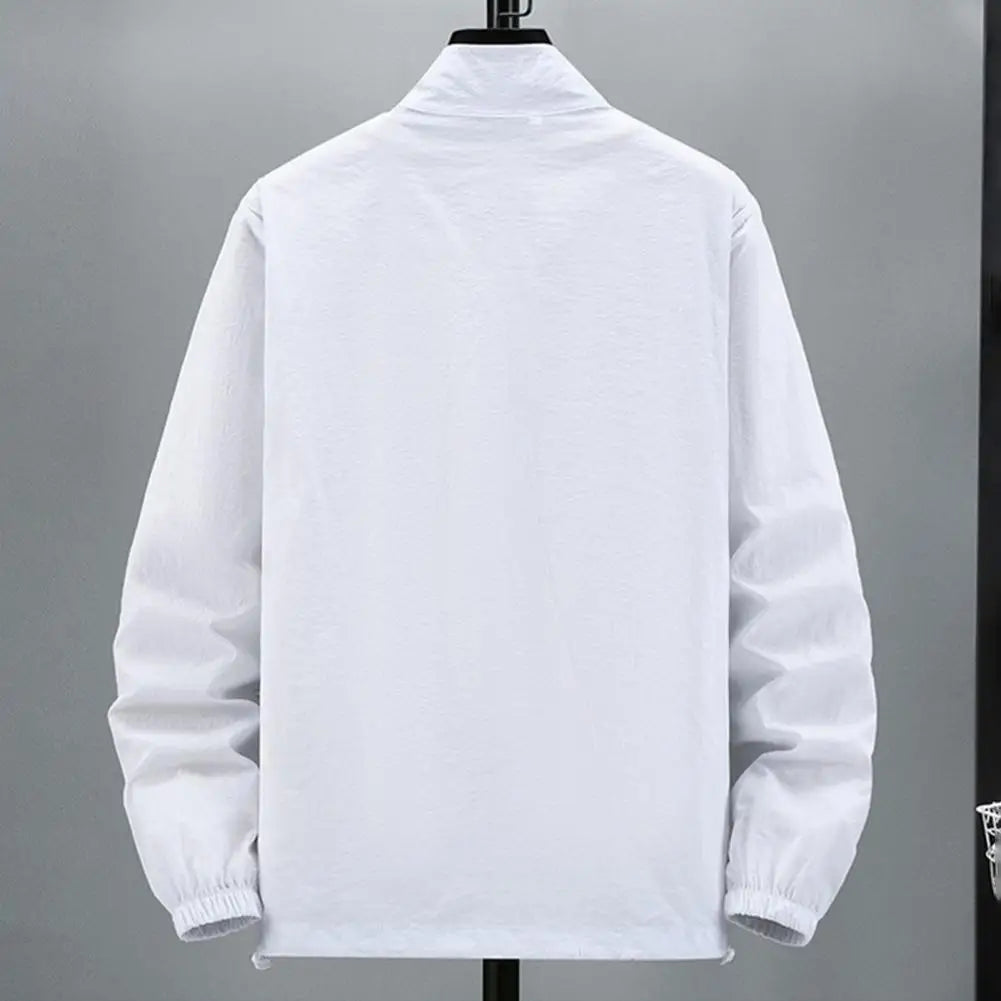 Men Outdoor Jacket Sunscreen Coat Camping Fishing Summer Sports Jacket Breathable Sun Clothing Sunshade Jacket