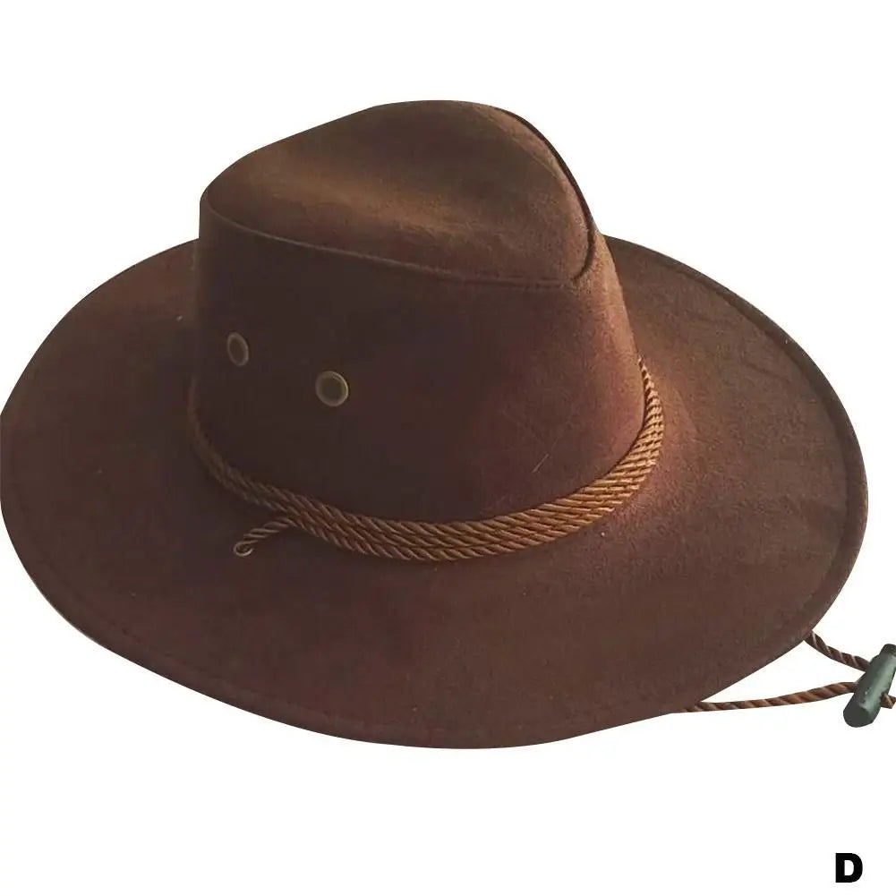 Color Men Western Cowboy Hat Big-edge Gentleman Cowgirl Jazz Gifts West Cowboy Hat For Men Color Mongolian Caps Costumes