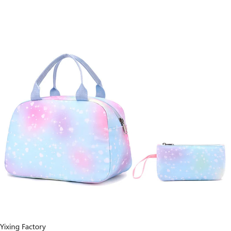 Children School Backpack Set with Wheels Students Bags for Girls Trolley Bag Cute Schoolbag Rolling Wheeled Backpack Child Girl