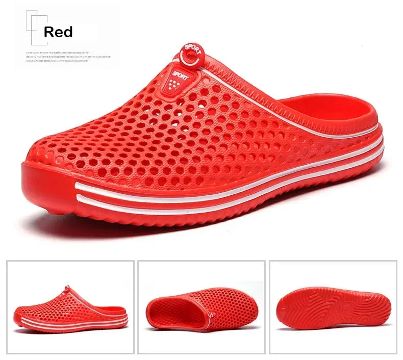 2025 New Men Summer Slippers High Quality Non Slip Beach Shoes For Women Breathable Couples Fashion Comfortable Garden Shoes