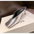 High Heel Pumps Female Shoes for Women Mules Flip Flops New in Casual Slides Summer Outside Concise Ladies Sandals